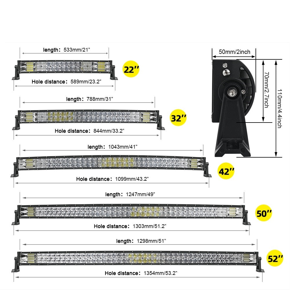 Size Diagram 22'',32'',42'',50'' and 52''