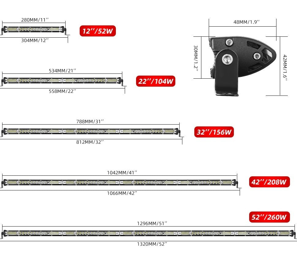 Slim LED Driving Light Bar